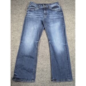 Buckle BKE Jeans Mens 31x30‎ Blue Jake Western Whiskered Cowboy Rodeo 30x27